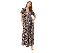 Yours Curve & Pink Floral Maxi Dress - Women's - Plus Size Curve