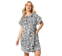 Yours Curve Pink Mixed Shell Tunic Dress - Women's - Plus Size Curve