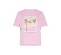 Yours Curve Pink 'Palm Beach' Slogan Pyjama Top - Women's - Plus Size Curve