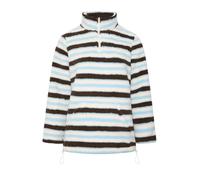 Yours Women's Stripe Quarter Zip Fleece in Cream | Size: 22-24 Yours Cream 22-24