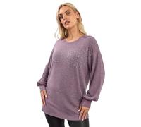 Yours Curve Pink Studded Jumper - Women's - Plus Size Curve