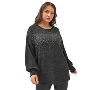 Yours Curve Pink Studded Jumper - Women's - Plus Size Curve