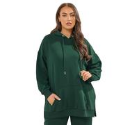 Yours Curve Pocket Front Hoodie - Women's - Plus Size Curve Green