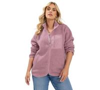 Yours Curve Pocket Teddy Fleece Jacket - Women's - Plus Size Curve
