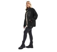 Yours Curve Pocket Teddy Fleece Jacket - Women's - Plus Size Curve Black