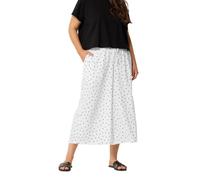 Yours Curve Polka Dot Culottes - Women's - Plus Size Curve White