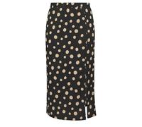 Yours Curve Polka Dot Skirt - Women's - Plus Size Curve Black