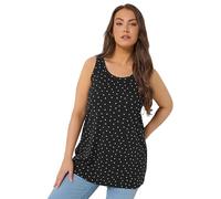 Yours Curve Polka Dot Vest Top - Women's - Plus Size Curve