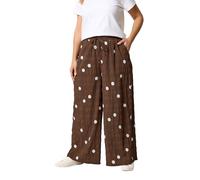Yours Curve Polka Dot Wide Leg Trousers - Women's - Plus Size Curve