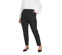 Yours Curve Pull On Tapered Trousers - Women's - Plus Size Curve Black