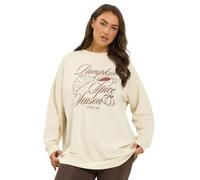 Yours Women's 'Pumpkin Spice Season' Sweatshirt in Cream | Size: 18-20 Yours Cream 18-20