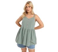 Yours Curve Purple Cheesecloth Sleeveless Top - Women's - Plus Size Curve