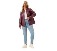 Yours Curve Red Biker Faux Leather Jacket - Women's - Plus Size Curve