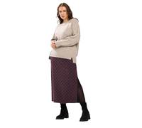 Yours Curve Red Check Print Textured Tube Skirt - Women's - Plus Size Curve