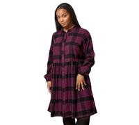Yours Curve Red Check Shirt Dress - Women's - Plus Size Curve