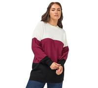Yours Curve Red Colourblock Jumper - Women's - Plus Size Curve