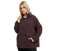 Yours Curve Red Hooded Raglan Jacket - Women's - Plus Size Curve