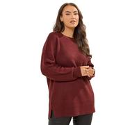 Yours Curve Red Knitted Jumper - Women's - Plus Size Curve