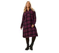 Yours Curve Red Longline Check Shirt - Women's - Plus Size Curve