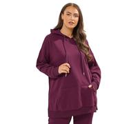 Yours Curve Red Pocket Front Hoodie - Women's - Plus Size Curve