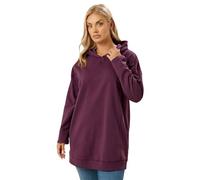 Yours Curve Red Seam Detail Hoodie - Women's - Plus Size Curve