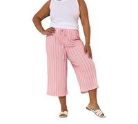 Stripe Print Culottes Yours Pink 20