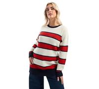 Yours Curve Red Stripe Drop Shoulder Jumper - Women's - Plus Size Curve