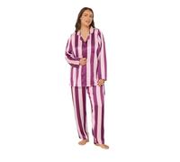 Yours Curve Red Stripe Satin Pyjama Set - Women's - Plus Size Curve