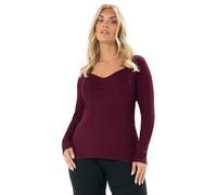 Yours Curve Red Sweetheart Neck Jumper - Women's - Plus Size Curve