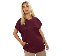 Yours Curve Red Textured Heavyweight Top - Women's - Plus Size Curve