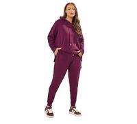 Yours Curve Red Tie Cuffed Joggers - Women's - Plus Size Curve