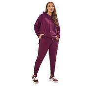Yours Curve Red Tie Cuffed Joggers - Women's - Plus Size Curve