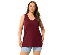Yours Curve Red V-Neck Vest Top - Women's - Plus Size Curve