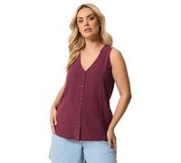 Yours Curve Red Waistcoat - Women's - Plus Size Curve