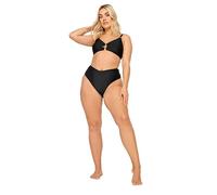 Yours Curve Ring Detail Bikini Top - Women's - Plus Size Curve Black