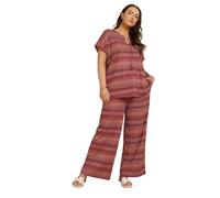 Yours Curve Rust Metallic Zig Zag Tie Neck Top - Women's - Plus Size Curve