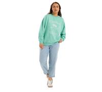 Yours Curve Green 'California' Embroidered Sweatshirt - Women's - Plus Size Curve