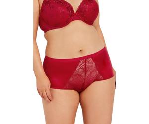 Yours Curve Satin Lace Detail Briefs - Women's - Plus Size Curve