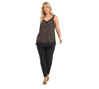 Yours Curve Lace Hem Vest Top - Women's - Plus Size Curve