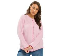 Yours Curve Pink Scallop Edge Cardigan - Women's - Plus Size Curve