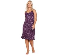 Yours Curve Scattered Star Print Chemise - Women's - Plus Size Curve Purple
