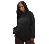 Yours Curve Seam Detail Skater Top - Women's - Plus Size Curve Black