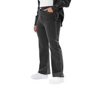 Yours Curve Seam Studded Wide Leg Jeans - Women's - Plus Size Curve Black