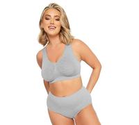 Yours Curve Seamless Light Control High Waisted Full Briefs - Women's - Plus Size Curve Grey