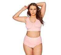 Yours Curve Seamless Light Control High Waisted Full Briefs - Women's - Plus Size Curve Pink