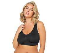 Yours Curve Seamless Non-Padded Non-Wired Bralette - Women's - Plus Size Curve Black
