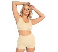 Yours Curve Seamless Non-Padded Non-Wired Bralette - Women's - Plus Size Curve Nude