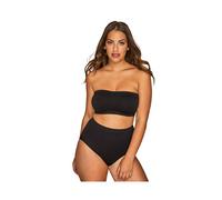 Yours Curve Seamless Padded Non-Wired Bandeau Bra (Stock Moving) - Women's - Plus Size Curve Black
