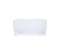Yours Curve Seamless Padded Non-Wired Bandeau Bra - Women's - Plus Size Curve White
