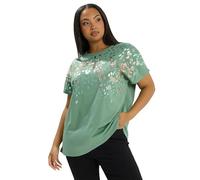 Yours Curve Sequin Animal T-Shirt - Women's - Plus Size Curve Green